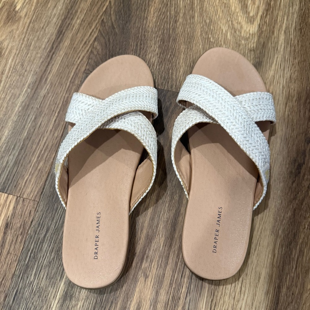Draper James Women's White Sandals Size 7